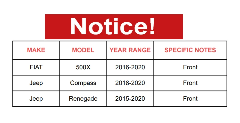 Par de bujes de cojinete de rueda delantera para Jeep Renegade 2015-2018 Fiat 500X G9 2016-2019 Foto 2 de 4