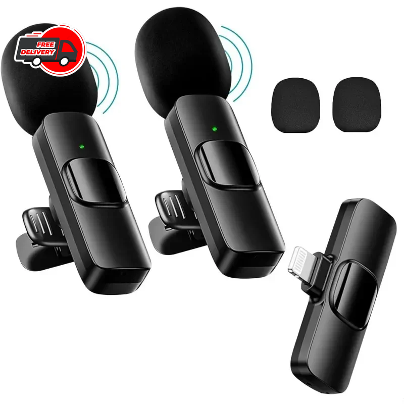 Compact Wireless Lav Mic for iPhone TikTok & Mobile Video