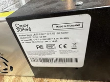 Crazy Xyz Cz300 3d Printer Parts