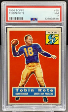 1956 Topps Football Tobin Rote PSA 7 NM Green Bay Packers Card #55     cc88