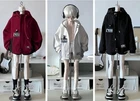 1/4 BJD Doll Outfit Set Clothes Oversized Hooded Windbreaker Jacket Shorts