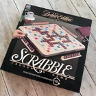VTG Scrabble Deluxe Ed. Crossword Board Game Milton Bradley 4034 Complete 1989