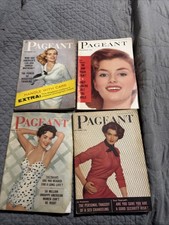 Vintage PAGEANT Magazine 10/54 March  55  Nov 58 Nov  55