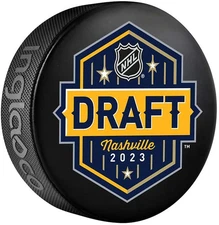 2023 NHL Unsigned Draft Logo Hockey Puck