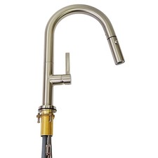 Rohl R7581SLMSTN-2 Lux 1.8 GPM Single Hole Pull Down Bar Faucet - Satin Nickel
