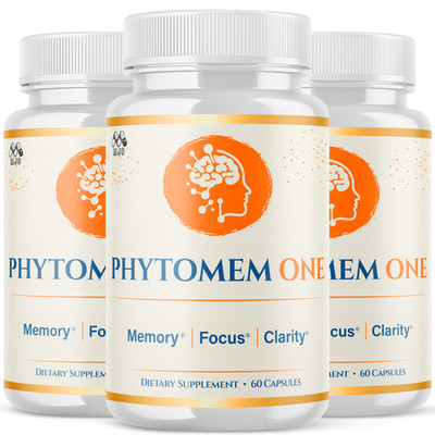 (3 Pack) Phytomem One Advanced Brain Support Supplement PhytomemOne 180 Capsules