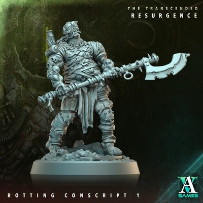 Rotting Conscript - 3d Printed Miniature - Sci-Fi - D&D - Pathfinder