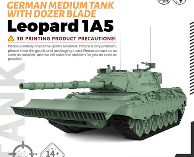  32701 V1.9 1/32 German Leopard 1A5 Medium Tank With Dozer Blade WOT