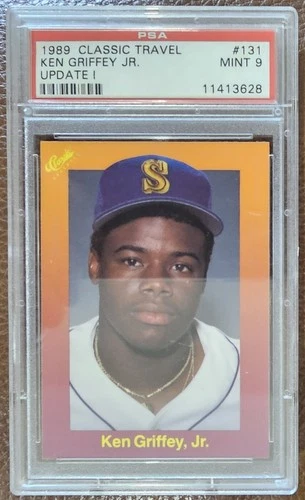 KEN GRIFFEY JR. ROOKIE CARD 1989 Classic Travel Orange #131 PSA 9 MINT Free Ship