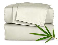 Queen Sheets, Genuine 100 Organic Viscose Derived from Bamboo Bed Sheet Set,...