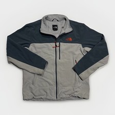 Mens The North Face Apex Bionic LARGE Windwall Softshell Coat Jacket Gray Orange
