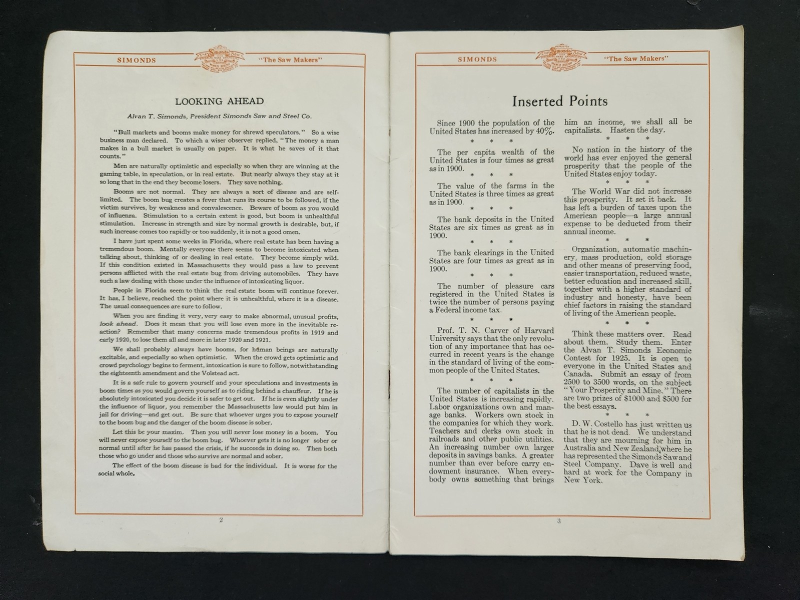 1925 antique SIMONDS MILLMEN GUIDE sawmill logging knives CHASE SAWS lot