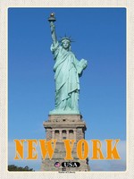 Holzschild 40X30 Cm New York Statue Of Liberty Freiheitsstatue Bildmotiv Reisemo
