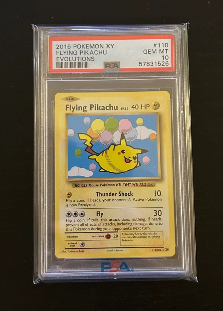 Pikachu Pokémon TCG Grade 10 XY Individual Collectible Card Game