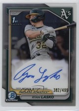 2024 Bowman Chrome Prospect Refractor 382/499 Ryan Lasko #CPA-RLAS Auto 4f5