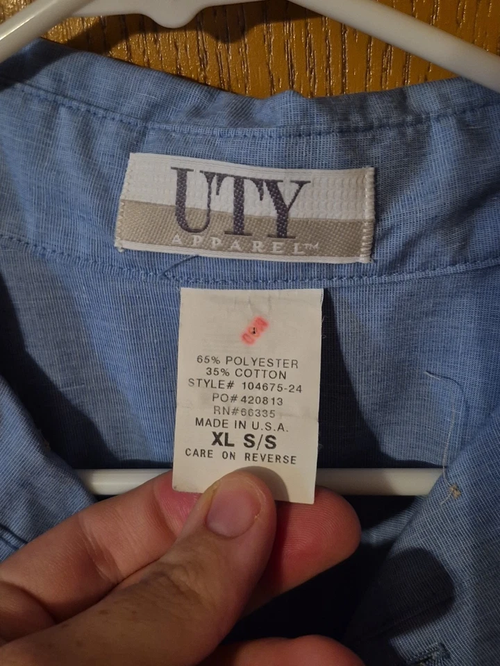 Camisa con botones MILLER LITE Work Wear para hombre X-LARGE  Foto 3 de 4