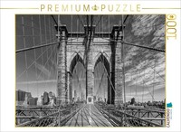 Calvendo Puzzle NEW York City Brooklyn Bridge | 1000 Teile Lege-GrößE 64 × 48 Cm