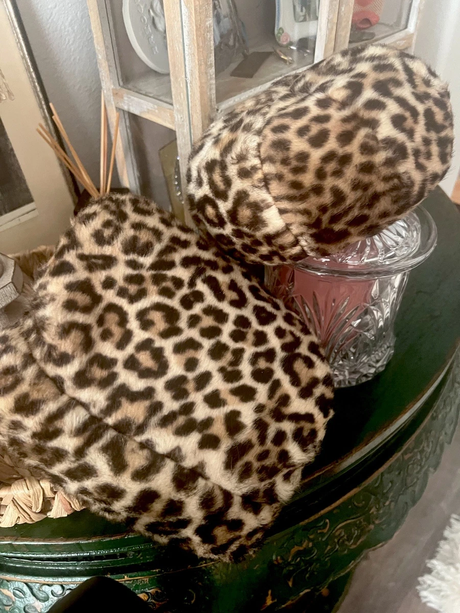 Leopard Hat by Marshall Field & Company Faux Fur Vintage 60s Wide Brim Retro Leopard Hat by Marshall Field & Company Faux Fur Vintage 60s  main image 3