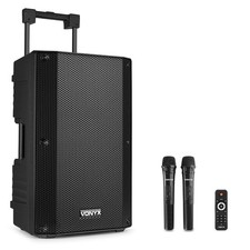 Vonyx VSA500 Portable PA System 800W with 2 Wireless Microphones