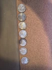 (Lot of 6)Pre 1965 Washington Quarters - 90% Silver -1-1953 5-1964