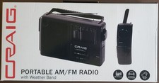 Craig CR4181 Portable Lightweight AM/FM Radio With Power Supply  Manual