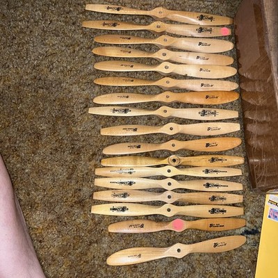 17 Wood Propellers JZinger, JZ Pusher, Top Flight,  Power Prop, super M, 13 -10 