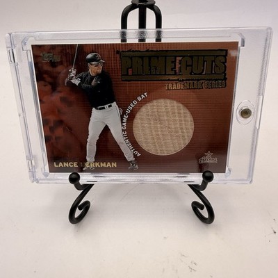 2002 Topps Prime Cuts Trade Mark Series Lance Berkman GU Bat SP #'d /100