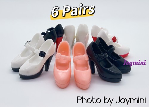6 pares de zapatos de tacón alto para moda Royalty Integrity Poppy Parker NuFace 1/6 - Imagen 3 de 19