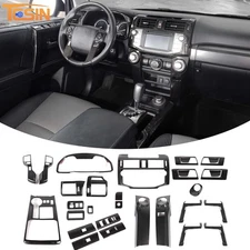 31pc Carbon Fiber Full Interior Covers Trim Set Overlay Decor for 4Runner 10-19