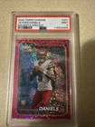 2024 Topps Chrome - Jayden Daniels #201 Magenta Speckle Refractor RC /399 PSA 9