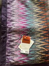 MISSONI Cotton Midi Blanket Zigzag Evita Multicolor 47" x 63"