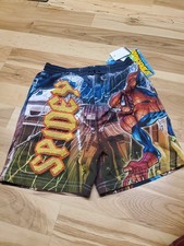 NWT 2007 The Amazing Spiderman Toddler Boys Swim Trunks 4T