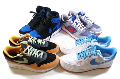 4 Pairs of Nike Sneakers Lot Mens Sz 11 Air Jordan 1 Air Max 1 Air Force 1 Dunks