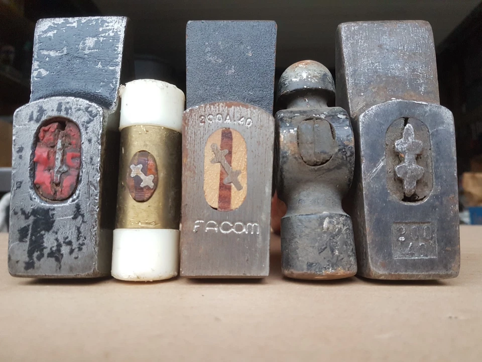 FACOM lot ancien marteau maillet masse outillage outil bricolage bricoleur - Photo 3/4