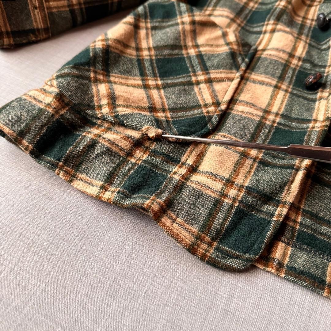 Pendleton 70s Wool Tailored Jacket S Brown Vintag… - image 6