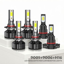 Fits 2010 Chrysler 300 Sedan 4-door 6x Combo Led Headlight Hi Low Beam Fog Light