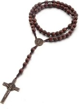 Handmade Wooden Catholic Rosaries Rosary Necklace From Bethlehem Olive Wood