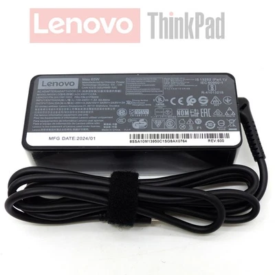 Lenovo USB-C 20V 3.25A 65W ADLX65YCC3A 01FR026 AC Adapter - Photo 1/4