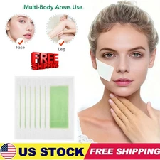 10PCS Hair Removal Paper Double Sided Cold Wax Strips Body Depilatory Patch Skin