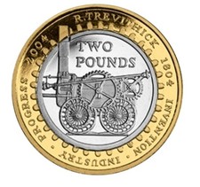(BA) STEAM LOCOMOTIVE 2004 £2 COIN (Circulated)
