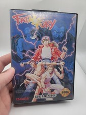 Sega Genesis Fatal Fury (1993) Game & Box Only. No Manual. Retro Game 