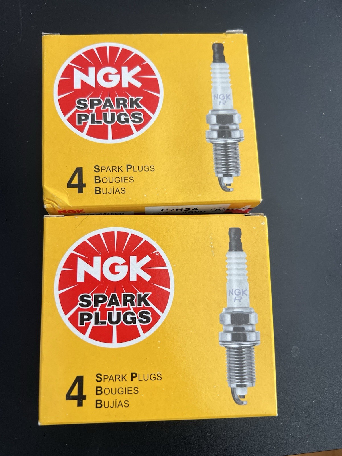 NGK C7HSA 4629 Spark Plug, Standard 2 Boxes Of 4- 8 Total