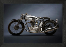 NORTON CS1 Framed Wall Art Poster Canvas Print Picture