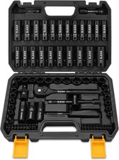 96-Piece 3/8" Drive Impact Socket Set SAE Metric Ratchet Bit Extension Adapter
