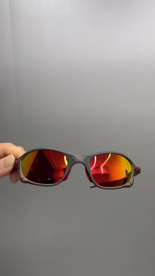 Oakley X-Metal Juliet Sunglasses Ruby Lens/Grey Frames - Image 2 of 4