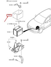 Mazda CX-30 DM Batteriekasten PAF31859X NEU ORIGINAL