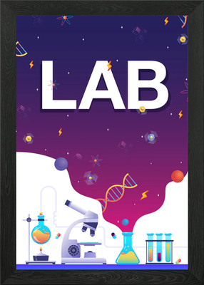 Laboratory Framed Wall Art Poster Canvas Print Picture