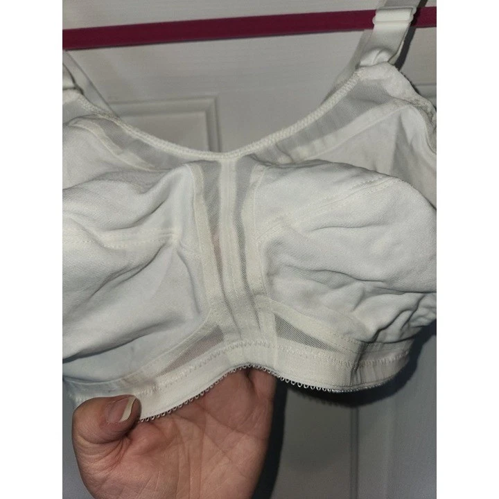 38D White Bra Wireless Wirefree by Just My Size Style 0908 - Image 2 of 4