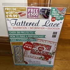 THE TATTERED LACE Paper Craft Magazine Issue 31 with Free Die delicate gate