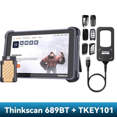 Thinkscan 689BT Car Diagnostic OBD2 Scanner With Thinkcar TKEY101 Key Programmer